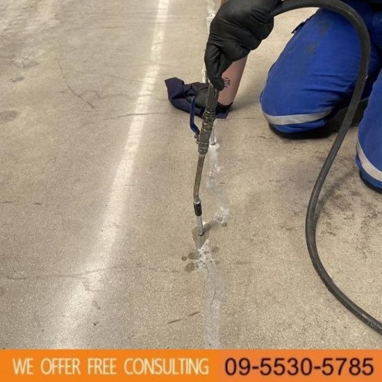 แก้ไขพื้นคอนกรีตทรุด ชลบุรี - รับซ่อมพื้นทรุด - เจ.เอ.ที. กราวด์ เอกซ์เพิร์ท